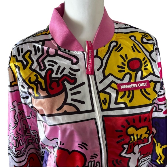 Members Only Vibrant Graphic Bomber Jacket - Picture 2 of 8
